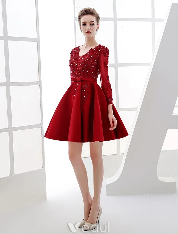 Dressystar Elegante kanten jurk voor dames, 3/4 mouwen, bruiloft, feest, midi-avondjurk, cocktailjurk, roze (blush), XXL