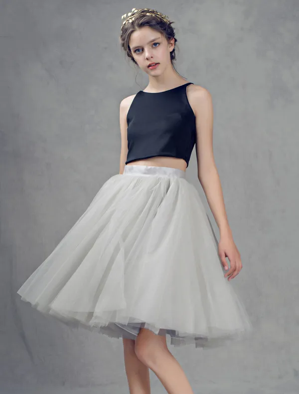 you ozeki tulle top SHORT gray チュールトップ you ozeki 2WAY tulle top short - mousses