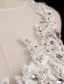Handmade Wedding Dresses 2016 Ball Gown Scoop Neck High Grade Beading Pearl Rhinestone Backless Bridal Gowns