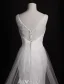 Stunning Wedding Dresses 2016 Mermaid Applique Lace Beading Pearls Rhinestones Long Tulle Train Bridal Gowns