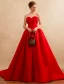 Princess Evening Dresses 2016 Sweetheart Ruffled Satin Backless Corset Long Dress