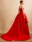 Princess Evening Dresses 2016 Sweetheart Ruffled Satin Backless Corset Long Dress