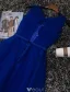 Sparkly Prom Dresses 2016 A-line Scoop Neckline Beaded Sequin Royal Blue Backless Long Dress