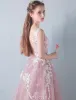 Nastolatek Sukienki Na Studniówkę 2016 A-linia Koronki Aplikacja Wzburzyć Tiulowa Suknia Podziałka Długości Tea