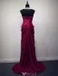 Robe De Soirée Scintillantes 2016 Une Ligne De Paillettes Licol De Perles Ruffle Mousseline De Soie Backless Robe Longue