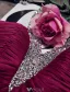 Robe De Soirée Scintillantes 2016 Une Ligne De Paillettes Licol De Perles Ruffle Mousseline De Soie Backless Robe Longue