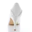 Elegant White Satin Bridal Shoes 3 Inch High Heels Stiletto Pumps
