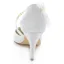 Elegant White Satin Bridal Shoes  Stiletto Heels Pumps With Pearl