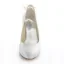 Elegant White Satin Bridal Shoes  Stiletto Heels Pumps With Bow Knot