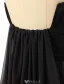 Fashion Evening Dresses 2016 Strapless Gradient Color Silk Chiffon Backless Long Dress