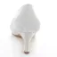 Chaussures De Mariage Élégant De Satin Escarpin Blanc Talon Aiguille Avec Le Cristal