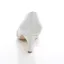 Vacker Satin Brudskor Stilettklackar Vit Pumps Peep Toe