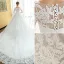 Glamorous Bridal Gown 2017 Square Neckline Applique Lace Wedding Dress With Long Sleeves