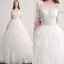 Robe De Mariée Magnifique 2017 Scoop Décolleté Applique Dentelle Robes De Mariée Sans Dos