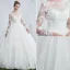 Beautiful Wedding Dresses 2017 Scoop Neck Applique Lace White Tulle Bridal Gowns