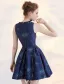 Fashion Short Party Dress 2017 Night Blue Cocktail Dress