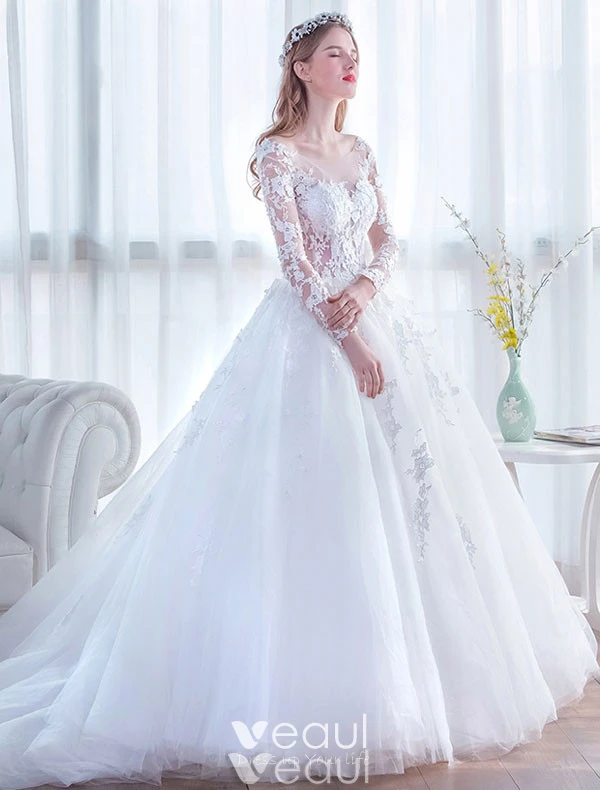 Glamorous Sequined Wedding Dress