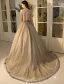 Robe De Bal Élégante Tulle 2017 Robe De Ceremonie Perlée Avec De La Dentelle