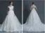 Luxux Hochzeitskleider 2017 Hochgradige Applique Schnürt Sich Helle Champagner-brautkleider Mit Langem Zug