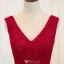 Elegant Red Cocktail Dress 2017 Lace Cascading Ruffles Backless High Low Party Dress