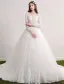 Robe De Mariée Magnifique 2017 Scoop Décolleté Applique Dentelle Robes De Mariée Sans Dos