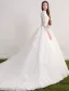 Robe De Mariée Magnifique 2017 Scoop Décolleté Applique Dentelle Robes De Mariée Sans Dos