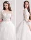 Robe De Mariée Magnifique 2017 Scoop Décolleté Applique Dentelle Robes De Mariée Sans Dos