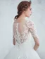 Elegant Wedding Dresses 2017 Scoop Neckline Applique Water Soluble Lace Bridal Gowns