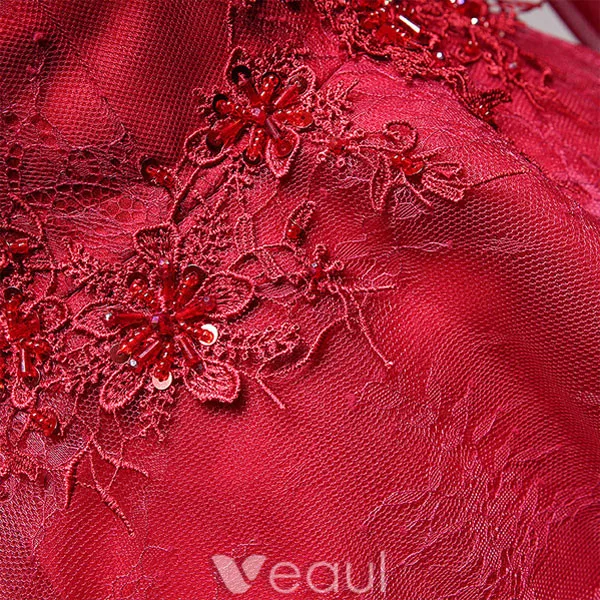 Robe De Cocktail Courte Avec Manches Longues Robe De Ceremonie En Dentelle