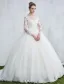 Beautiful Wedding Dresses 2017 Scoop Neck Applique Lace White Tulle Bridal Gowns