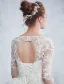 Beautiful Wedding Dresses 2017 Scoop Neck Applique Lace White Tulle Bridal Gowns