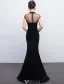 Robe De Soirée Sirène Sexy 2017 Perlé Robe Ceremonie Noire
