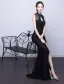 Robe De Soirée Sirène Sexy 2017 Robe Ceremonie Dos Nu Noire