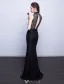 Robe De Soirée Sirène Sexy 2017 Robe Ceremonie Dos Nu Noire