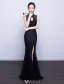 Robe De Soirée Sirène Sexy 2017 Robe Ceremonie Dos Nu Noire