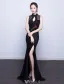 Robe De Soirée Sirène Sexy 2017 Robe Ceremonie Dos Nu Noire