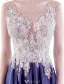 Beautiful Evening Dresses 2017 Scoop Neckline Beading Pearls Applique Lace Long Dress