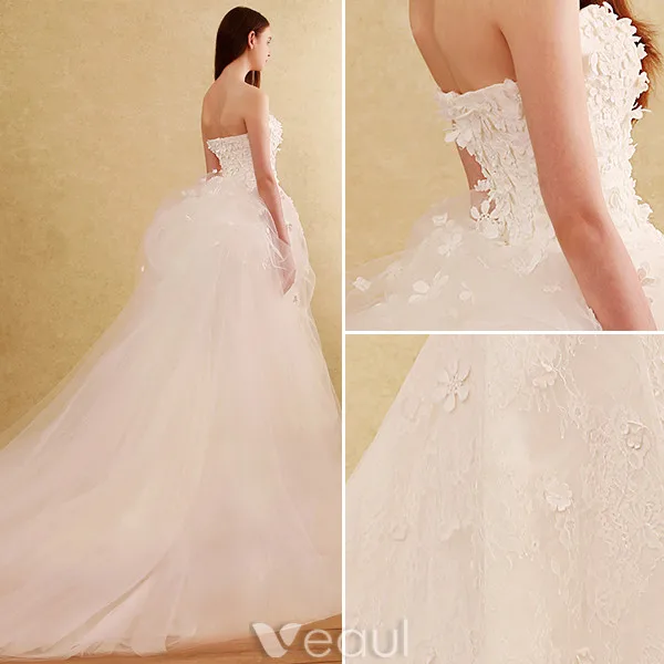 Robes De Mariée Glamour 2017 Sweetheart Amovible Train De Sirène De Robe De Mariage