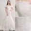 Elegante Nixe Hochzeitskleider 2017 Weg Von Der Schulter Applique Spitze Und Blumen Brautkleider