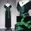 Élégant Sirène Robe De Soirée 2017 Volants V-cou Bowknot Sash Robe De Longueur Cheville
