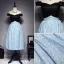 Beautiful Evening Dresses 2017 Off The Shoulder Black And Sky Blue Lace Dress