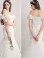 Elegante Nixe Hochzeitskleider 2017 Weg Von Der Schulter Applique Spitze Und Blumen Brautkleider