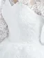 Elegant Wedding Dresses 2017 V-neck Applique Lace Ball Gown Bridal Gowns With Sleeves