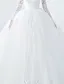 Elegant Wedding Dresses 2017 V-neck Applique Lace Ball Gown Bridal Gowns With Sleeves