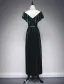 Élégant Sirène Robe De Soirée 2017 Volants V-cou Bowknot Sash Robe De Longueur Cheville