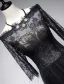 Elegant Evening Dresses 2017 Square Neckline Black Eyelash Lace With Gold Sequins Dress