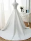 Vintage A-line Wedding Dresses 2017 High Neck Applique Lace Beading Sequins Ivory Satin Bridal Gowns