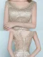 Belle Robe De Soirée Sirène 2017 Or Glitter Longue Robe Ceremonie Sans Manches