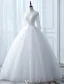 Vintage Brautkleider 2017 Hohe Hals Applikationen Knöpfe Weißen Glitzer Tüll Brautkleider