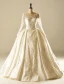 Robe De Mariée De Luxe 2017 Carré Décolleté Applique Dentelle Perles Strass Ruffled Robes De Mariée En Satin Nuptiale (1,1 M De Train)